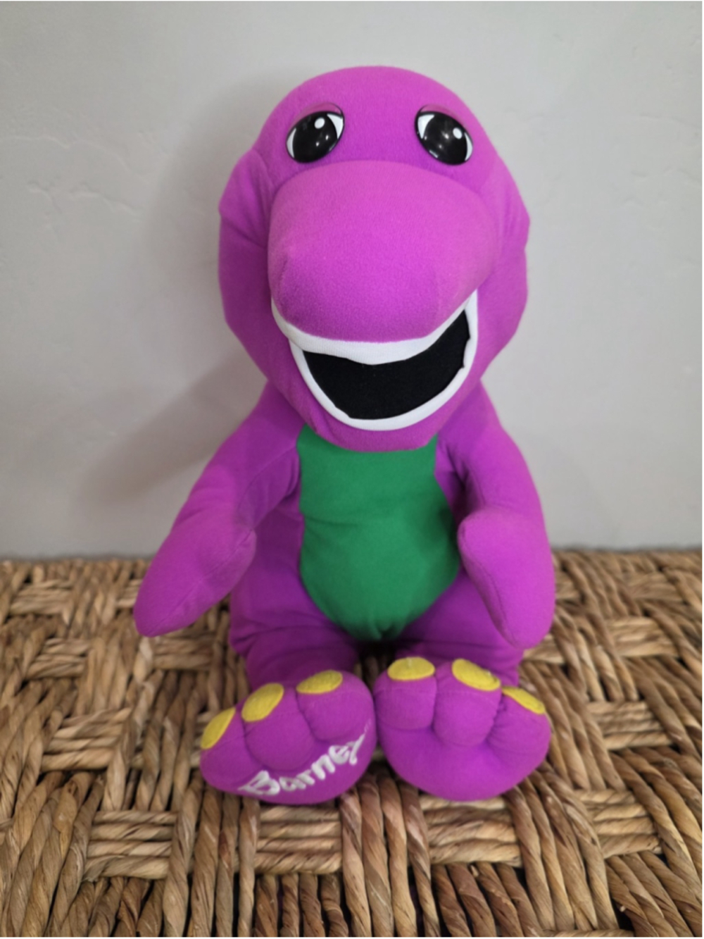 Vintage Barney Playskool Talking Plush Dinosaur Untested 1992